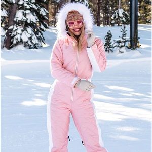Women’s Pink Snow Ski Suit